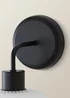 ValueLights Emery Frosted Swirl Matte Black Wall Light - One Size Image 6