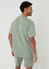 Threadbare Green Relaxed Fit Short Lounge Set - M Image 2