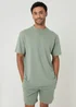 Threadbare Green Relaxed Fit Short Lounge Set - M Image 1