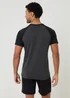 Threadbare Black Raglan Short Sleeve Top & Shorts Lounge Set - XL Image 2