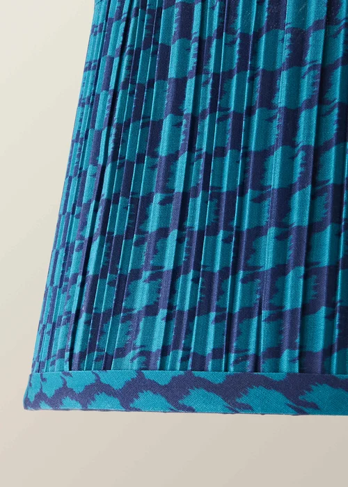 ValueLights Malina Double Teal Pleated Taper Shade Small - One Size Image 4