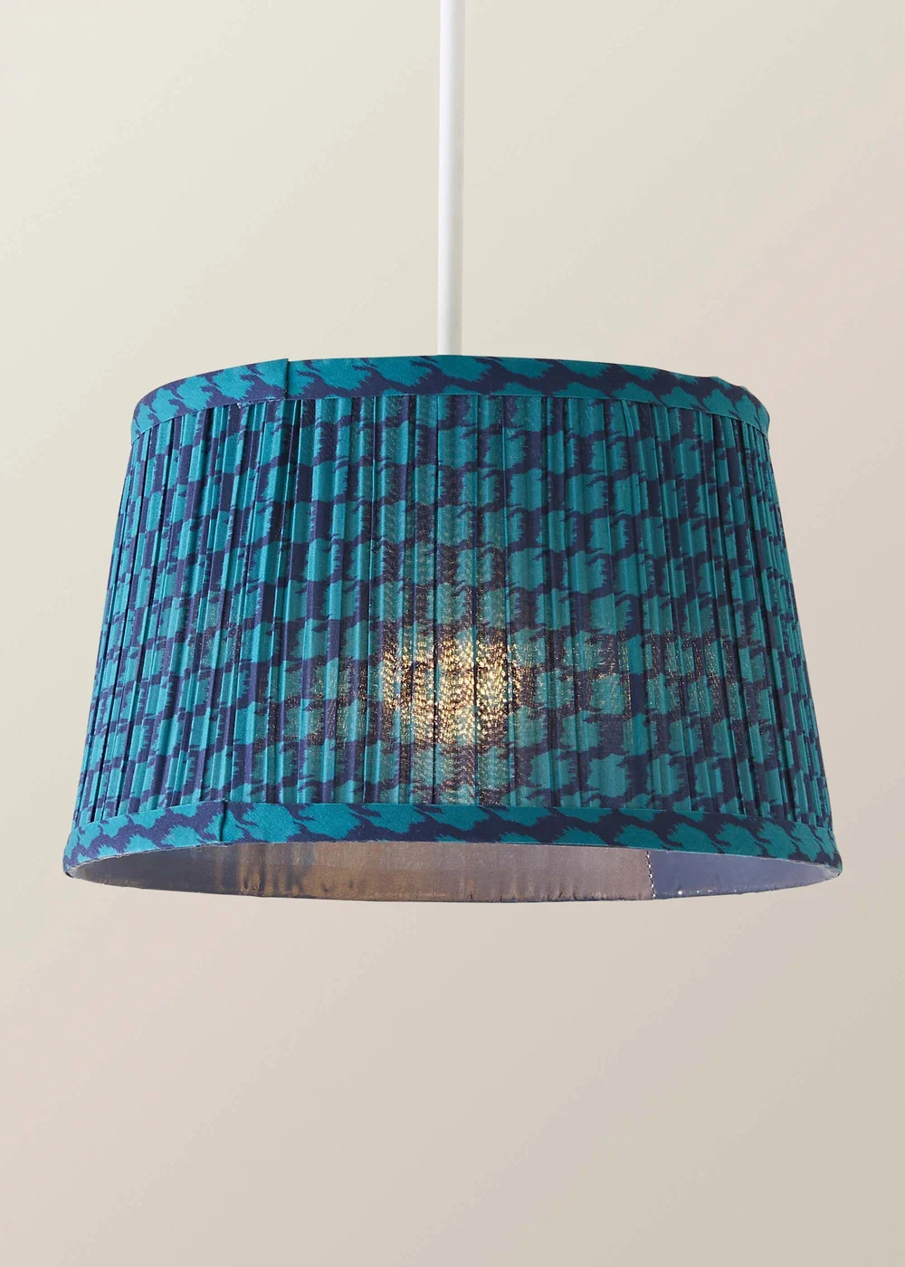 ValueLights Malina Double Teal Pleated Taper Shade Small - One Size Image 3