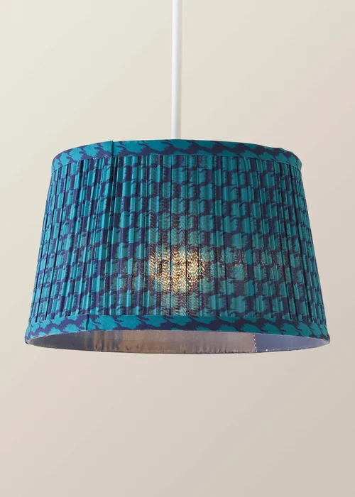 ValueLights Malina Double Teal Pleated Taper Shade Small - One Size Image 3