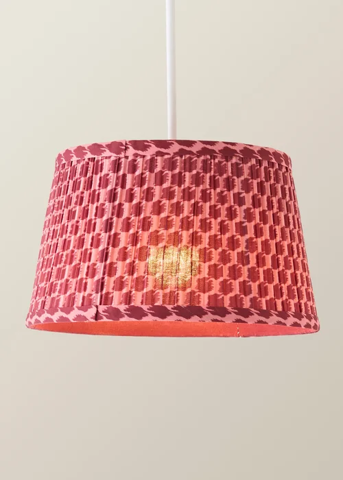 ValueLights Malina Double Pink Pleated Taper Shade Small - One Size Image 3