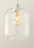 ValueLights Emery Clear Oval Swirl Glass Shade - One Size Image 3