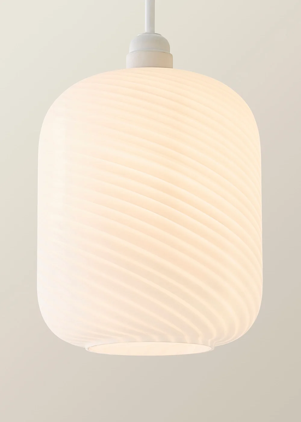 ValueLights Emery Frosted Oval Swirl Glass Shade - One Size Image 3