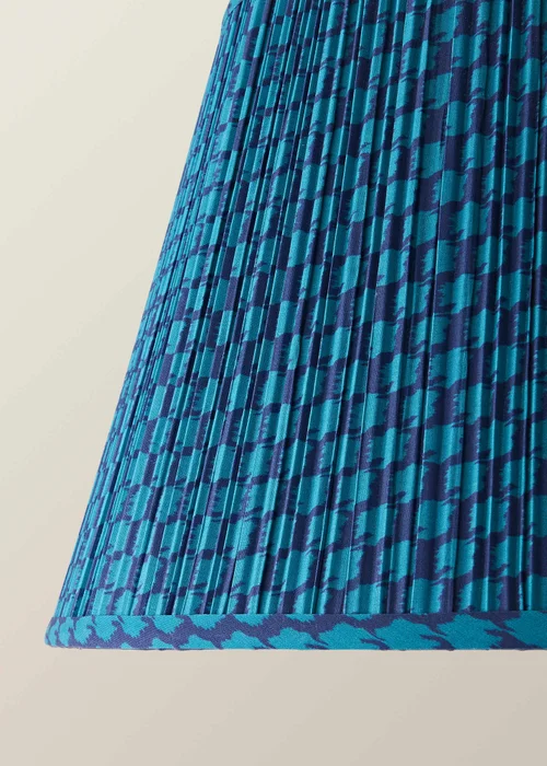 ValueLights Malina Double Teal Pleated Taper Shade Large - One Size Image 4