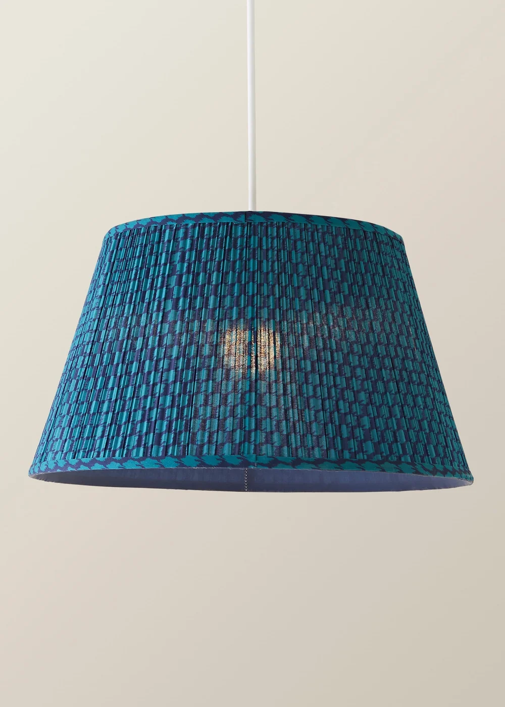 ValueLights Malina Double Teal Pleated Taper Shade Large - One Size Image 3