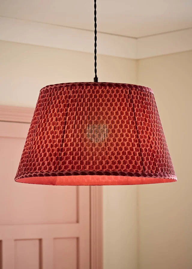 ValueLights Malina Double Pink Pleated Taper Shade Large