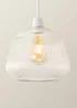 ValueLights Delora Ribbed Glass Bell Pendant Shade - One Size Image 3