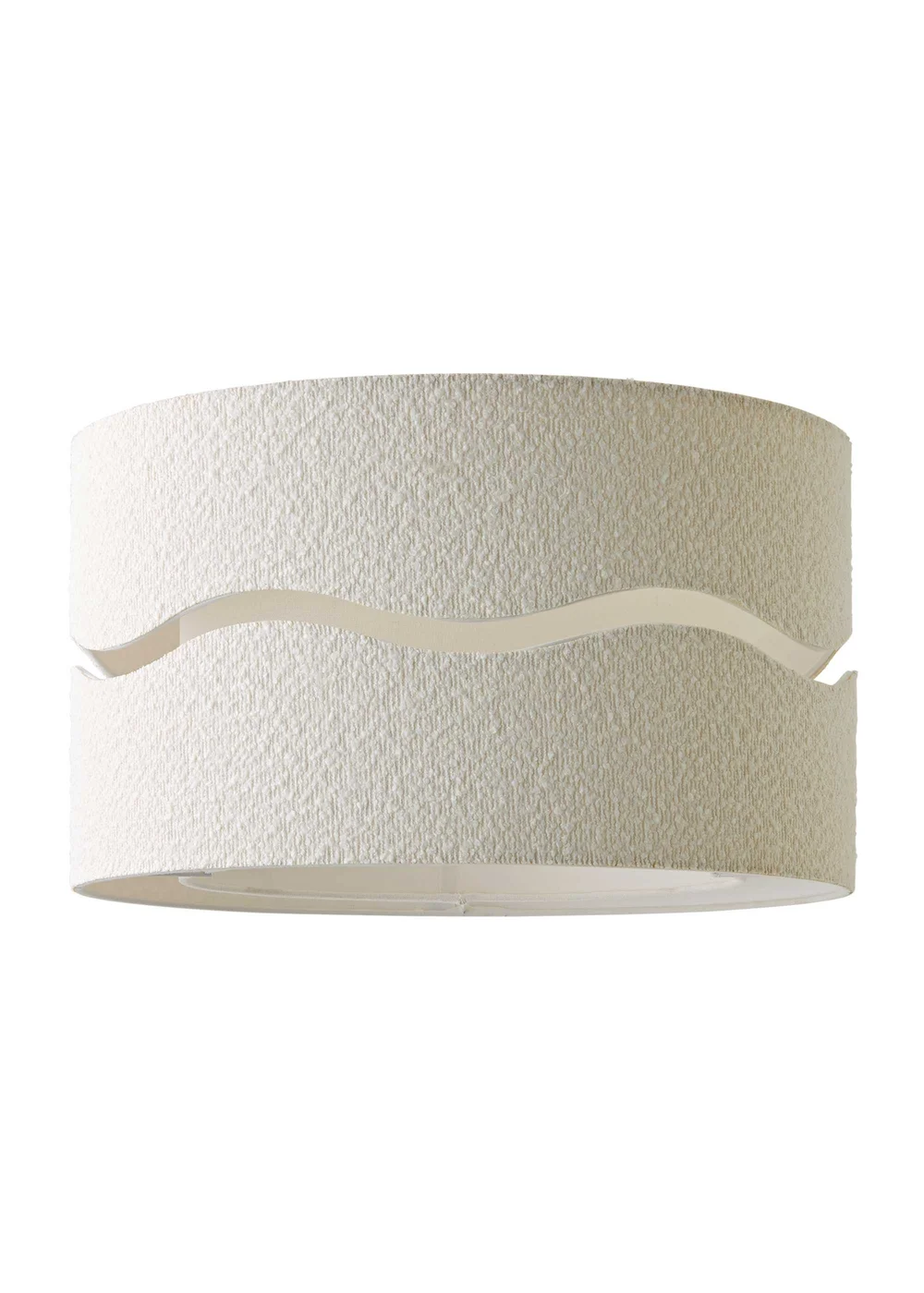 ValueLights Livie Extra Large Wave Boucle Shade (50cm) - One Size Image 5