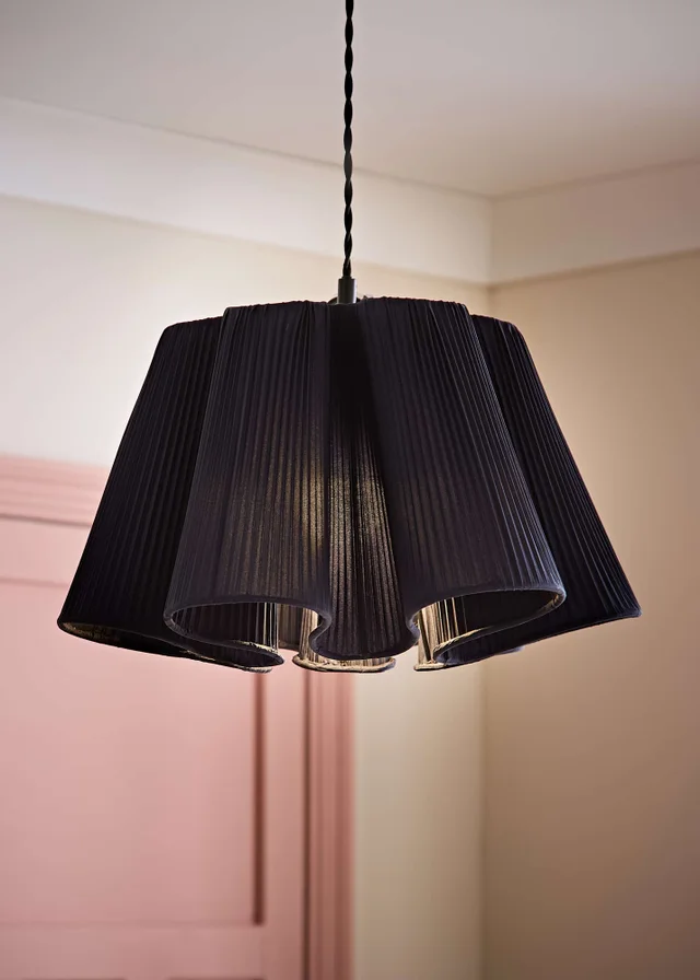 ValueLights Jemima Navy Full Pleated Shade
