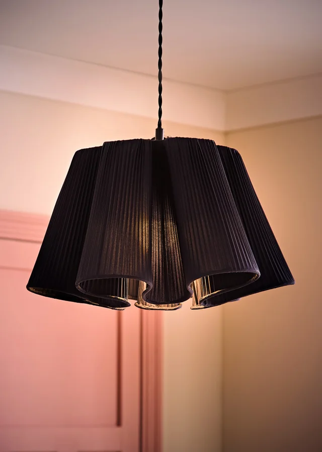 ValueLights Jemima Navy Full Pleated Shade
