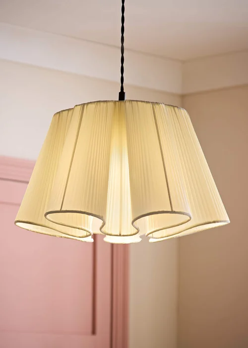 ValueLights Jemima Natural Full Pleated Shade - One Size Image 1