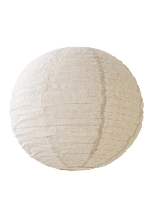 ValueLights Etta Extra Large Linen Globe Shade (60cm) - One Size Image 5
