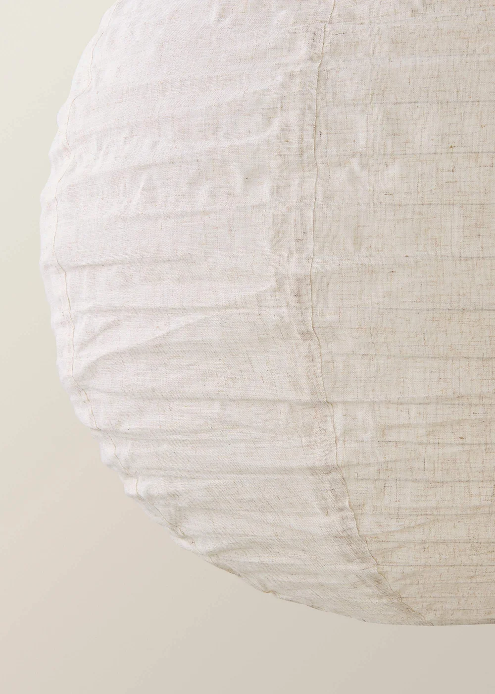 ValueLights Etta Extra Large Linen Globe Shade (60cm) - One Size Image 4