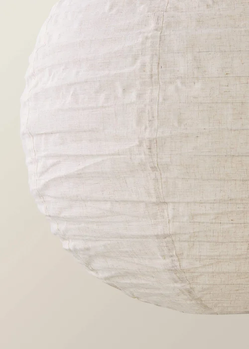 ValueLights Etta Extra Large Linen Globe Shade (60cm) - One Size Image 4
