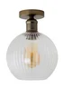 ValueLights Maddison Brushed Brass Flush Ceiling Light - One Size Image 5