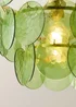 ValueLights Juliette Green 3 Tier Disc Chandelier Ceiling Light - One Size Image 4