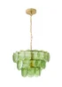 ValueLights Juliette Green 3 Tier Disc Chandelier Ceiling Light - One Size Image 5