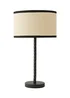 ValueLights Maura Twist Black Table Lamp with Trim Shade - One Size Image 5