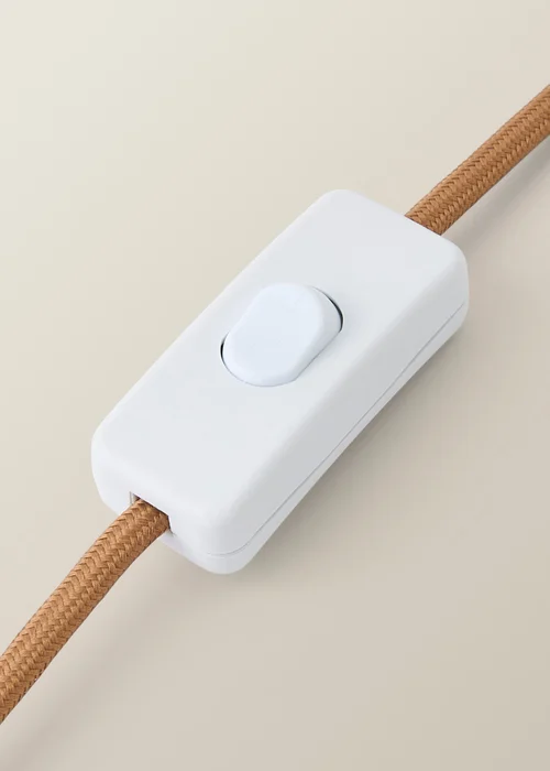 ValueLights Bobble Walnut Table Lamp with Floral Pleated Shade - One Size Image 6