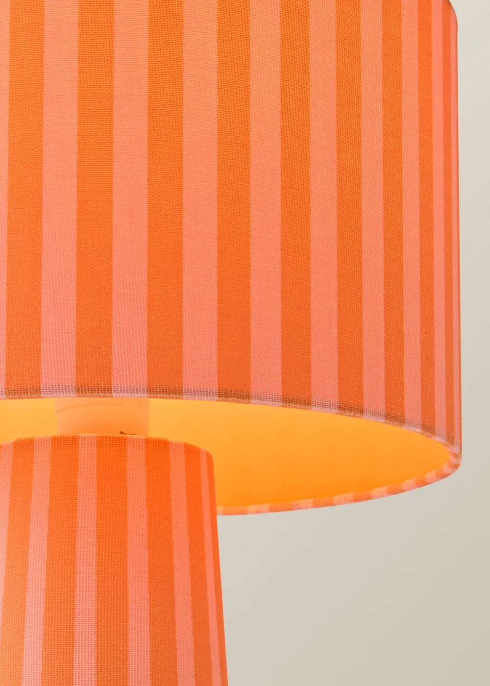 ValueLights Thorley Orange Stripe Table Lamp - One Size Image 4