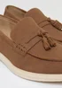 Threadbare Taupe Faux Suede Tassel Loafers - 9 Image 4