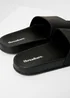 Threadbare Black Lightweight Cushioned Sliders - 10 Image 4