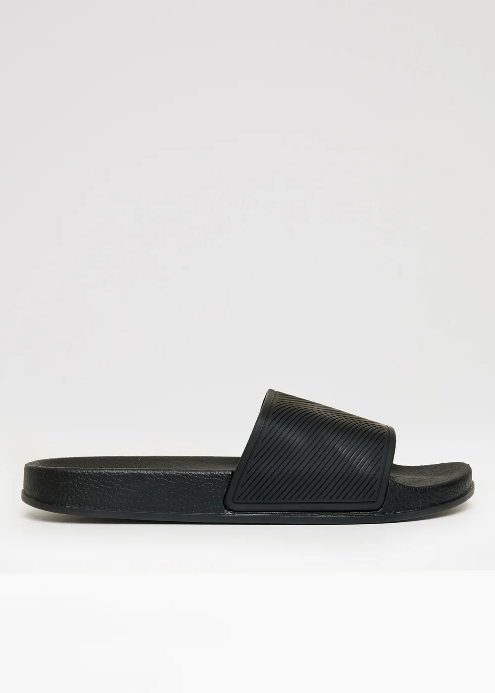 Threadbare Black Lightweight Cushioned Sliders - 10 Image 1