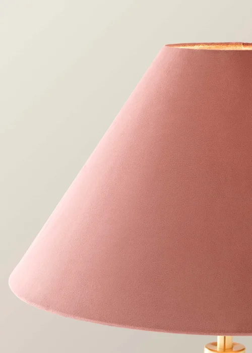 ValueLights Martha Pink Velvet Floor Lamp - One Size Image 4