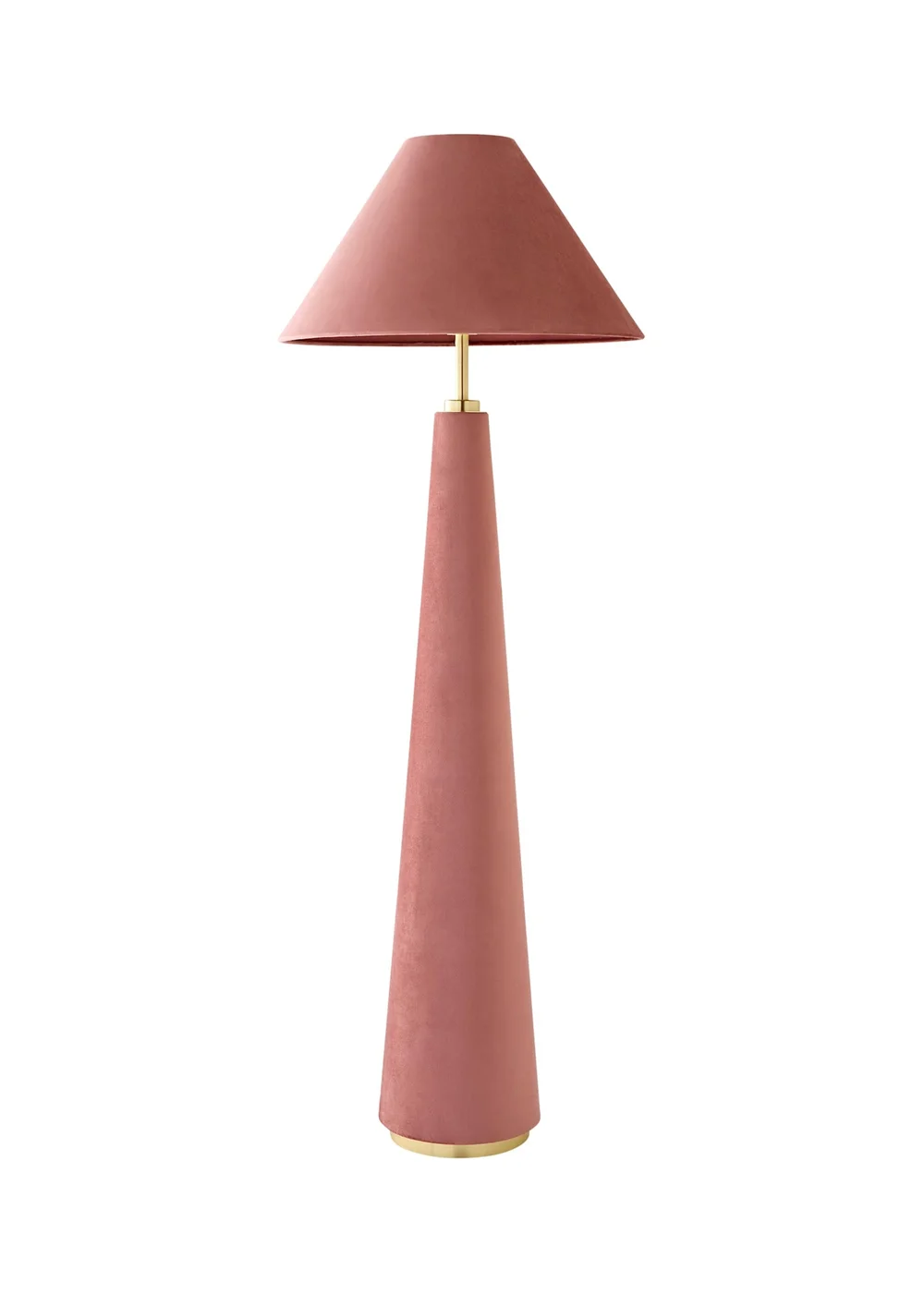 ValueLights Martha Pink Velvet Floor Lamp - One Size Image 5