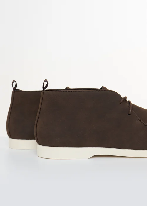 Threadbare Brown Faux Suede Moccasin Boots - 9 Image 2