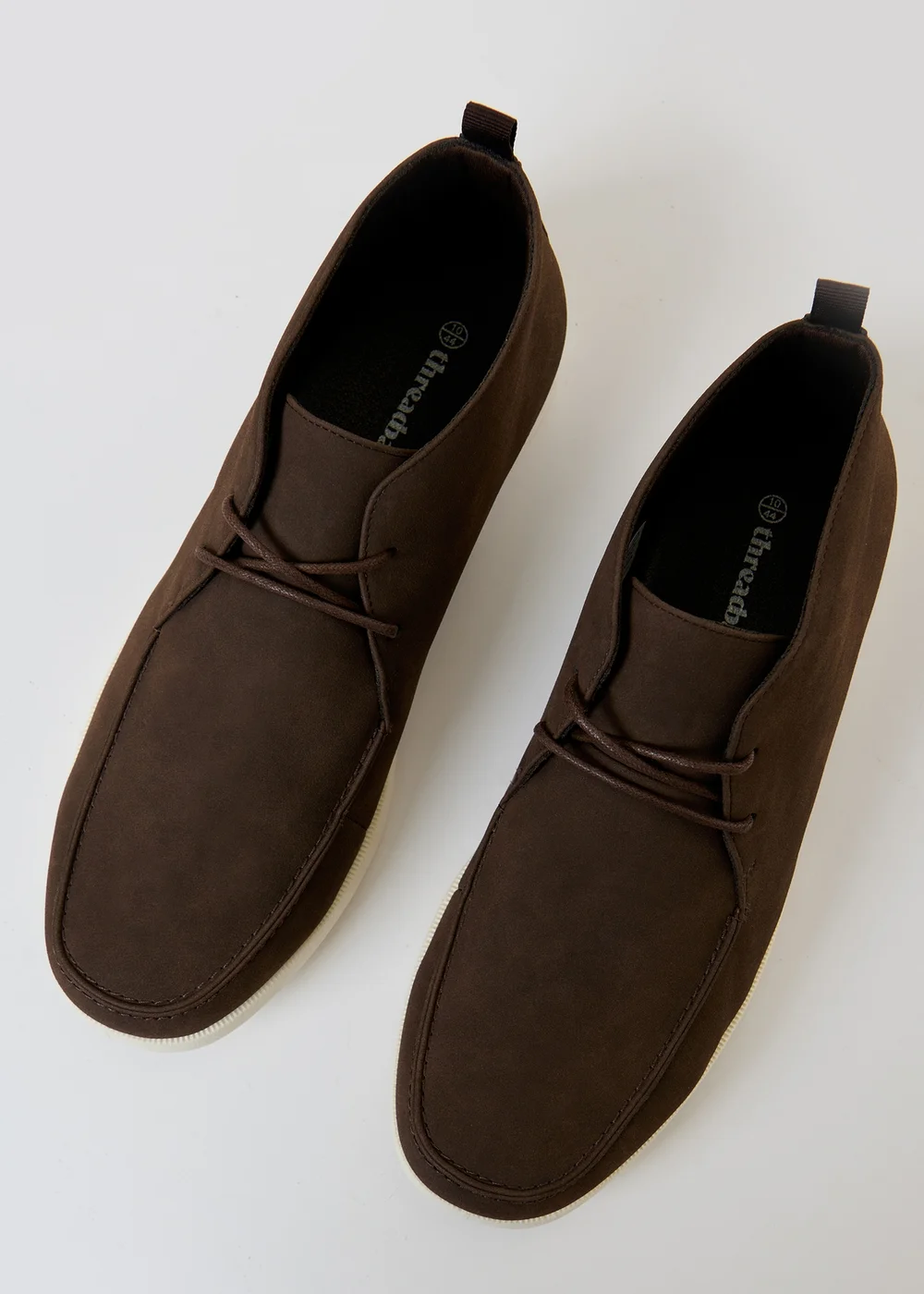 Threadbare Brown Faux Suede Moccasin Boots - 9 Image 3