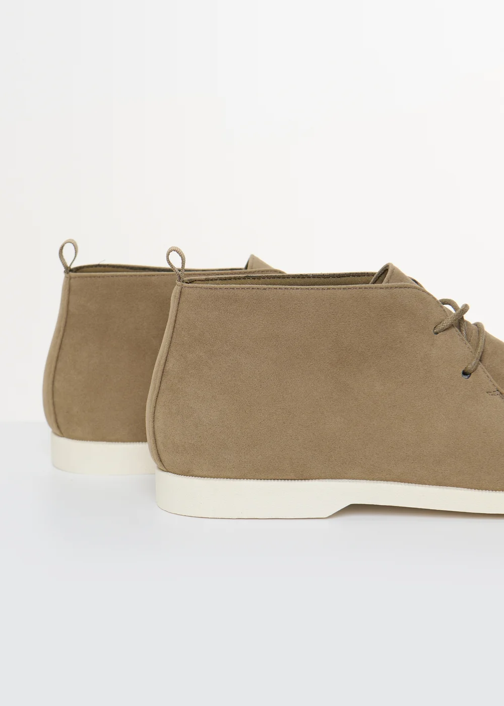 Threadbare Beige Faux Suede Moccasin Boots - 11 Image 2