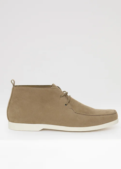 Threadbare Beige Faux Suede Moccasin Boots - 11 Image 1