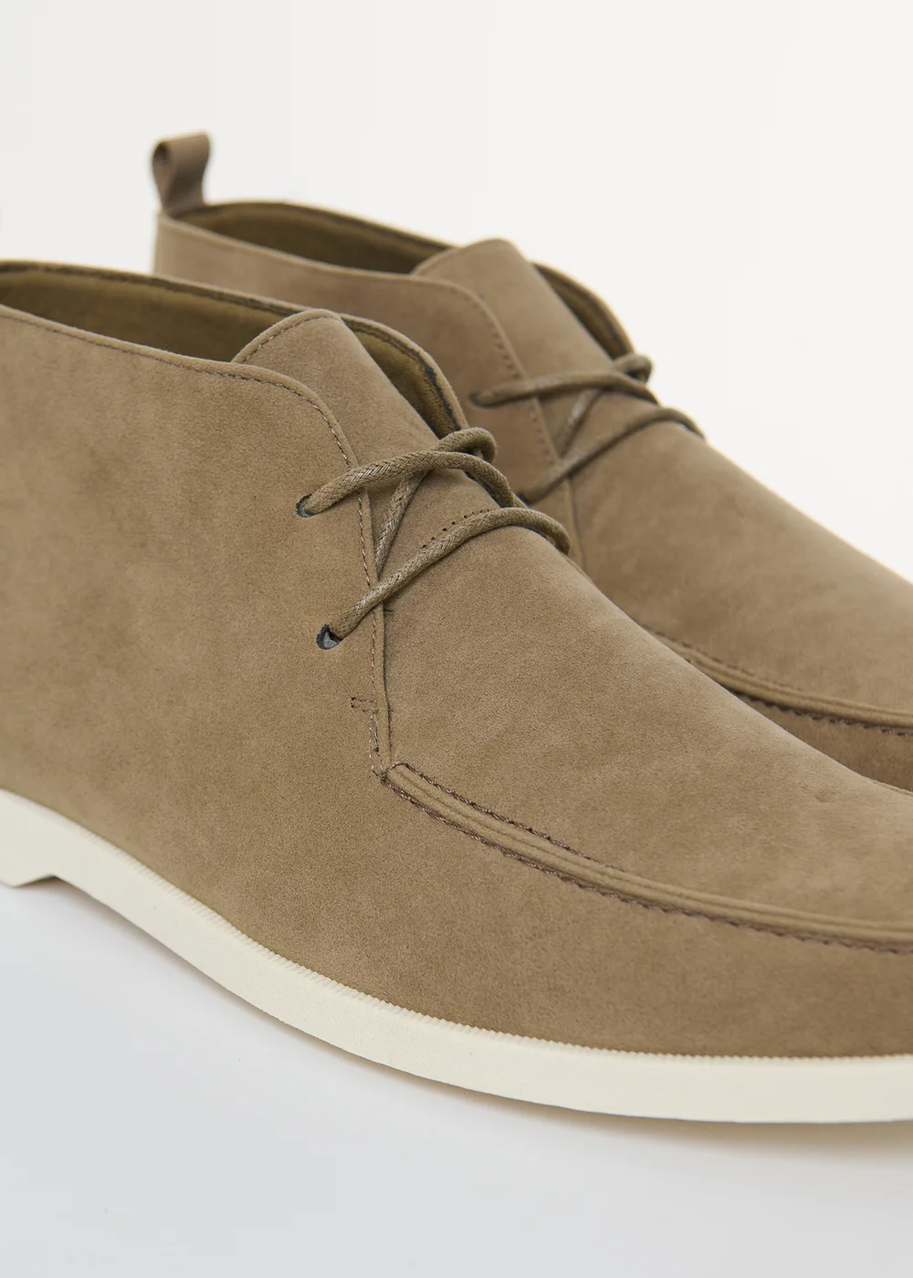 Threadbare Beige Faux Suede Moccasin Boots - 11 Image 4