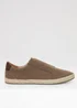 Threadbare Brown Cotton Canvas Slip On Espadrilles - 8 Image 1