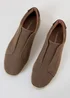 Threadbare Brown Cotton Canvas Slip On Espadrilles - 8 Image 3