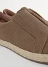 Threadbare Brown Cotton Canvas Slip On Espadrilles - 8 Image 4