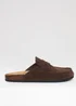 Threadbare Brown Faux Suede Penny Loafer Sandals - 10 Image 1