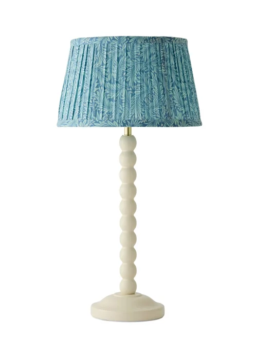ValueLights Bobble Cream Table Lamp with Leaf Pleated Shade - One Size Image 5