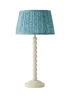 ValueLights Bobble Cream Table Lamp with Leaf Pleated Shade - One Size Image 5