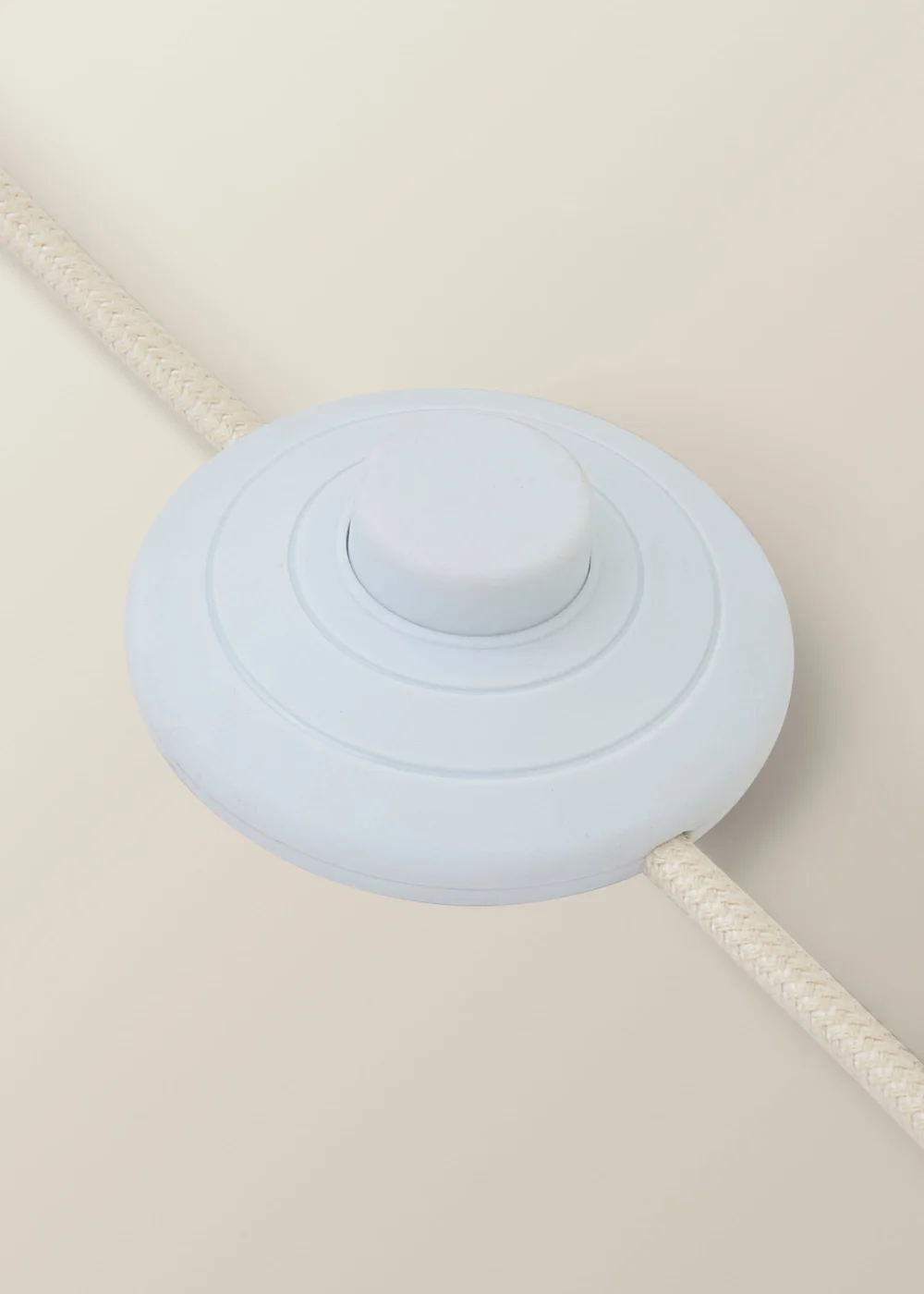 ValueLights Bobble Cream Floor Lamp with Blue Leaf Pleated Shade - One Size Image 6