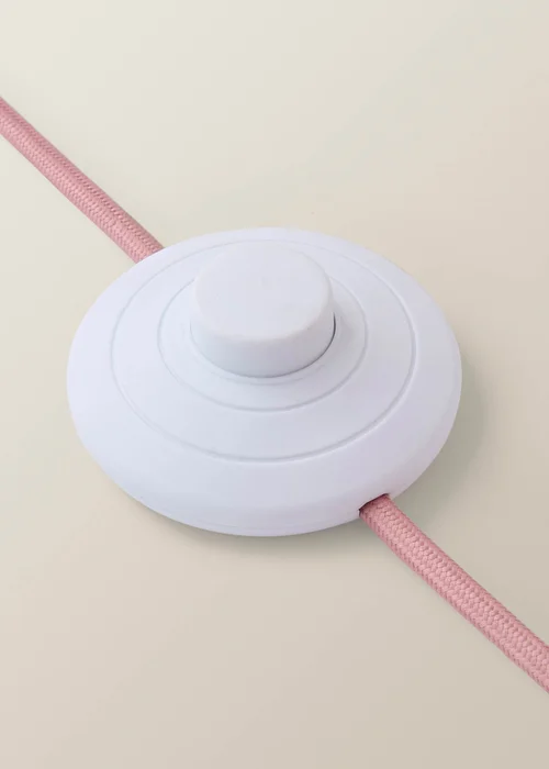 ValueLights Pritchard Pink Checkerboard Midi Floor Lamp - One Size Image 6