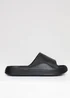 Threadbare Black Chunky Foam Sliders - 7 Image 1