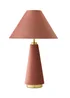 ValueLights Martha Pink Velvet Fabric Table Lamp - One Size Image 5