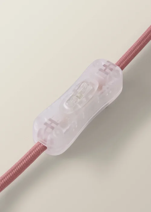 ValueLights Martha Pink Velvet Fabric Table Lamp - One Size Image 6