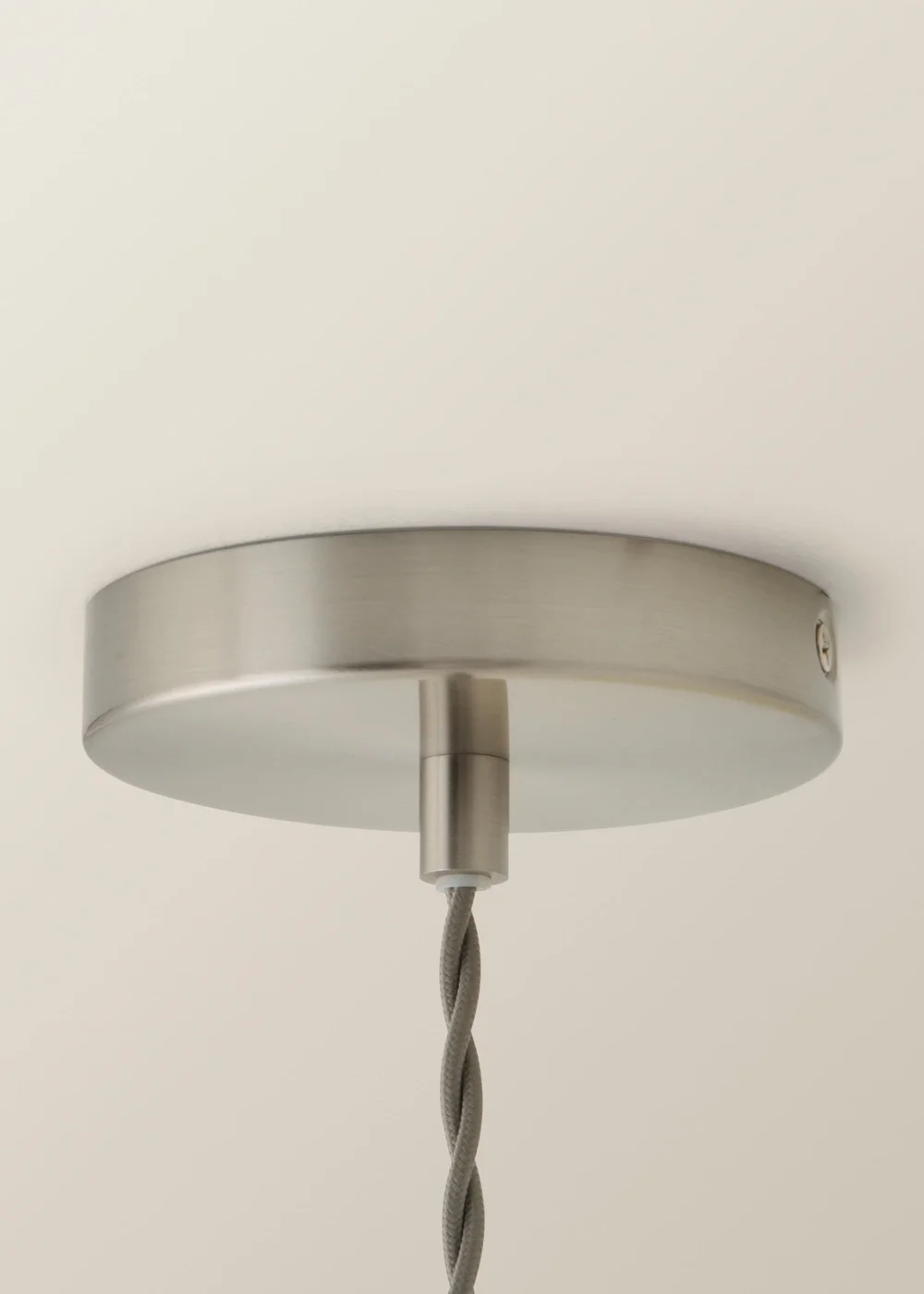 ValueLights Delora Brushed Chrome Ribbed Glass Ceiling Light - One Size Image 4