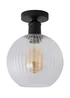 ValueLights Maddison Matte Black Flush Ceiling Light - One Size Image 5